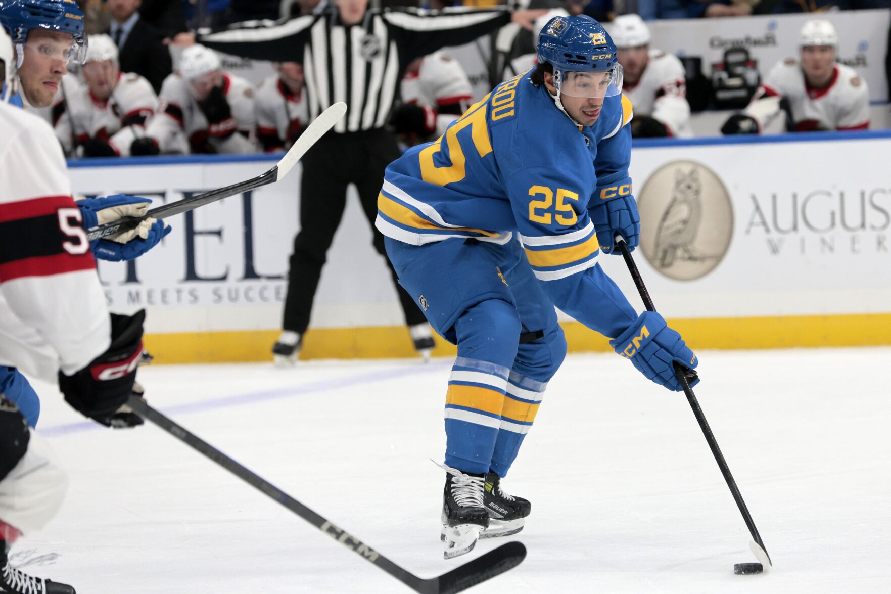 The 51黑料 Blues host the Ottawa Senators in a preseason game